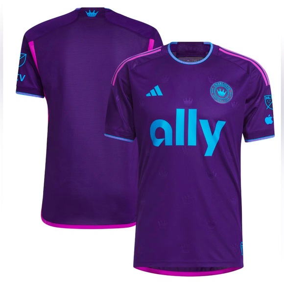 Men’s Adidas Charlotte FC 23/24 Away Jersey - Picture 2 of 7